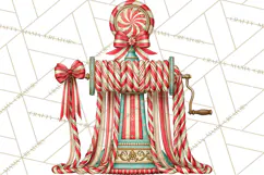 Whimsical Peppermint Bakery PNG Christmas Clipart Product Image 4