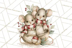 Watercolor Christmas Clipart PNG, Holiday Graphics PNG Product Image 4