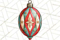 Vintage Christmas Clipart Accessories, Holiday Doodle PNG Product Image 5