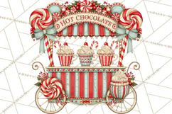 Whimsical Peppermint Bakery PNG Christmas Clipart Product Image 2