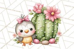 Easter Cactus Clipart, Easter Bunny, Faith, Easter PNG Product Image 5