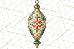 Vintage Christmas Clipart Accessories, Holiday Doodle PNG Product Image 3