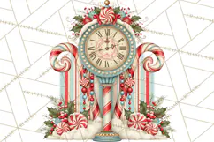Whimsical Peppermint Garden PNG Christmas Clipart Product Image 3