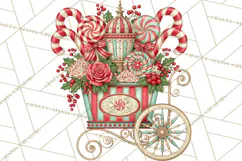 Whimsical Peppermint Bakery PNG Christmas Clipart Product Image 3