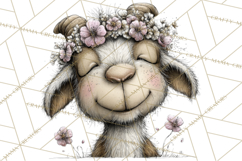 Pastel Easter Animals Watercolor Clipart, Easter PNG Product Image 2