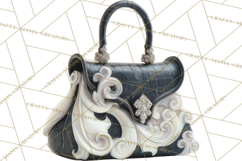 Glam Luxury Handbag PNG Clipart Elegant Designer Bags Product Image 3