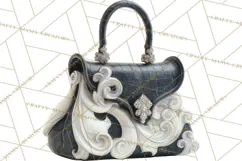 Glam Luxury Handbag PNG Clipart Elegant Designer Bags Product Image 3