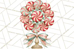 Whimsical Peppermint Bakery PNG Christmas Clipart Product Image 3