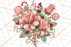 Whimsical Peppermint Garden PNG Christmas Clipart Product Image 5