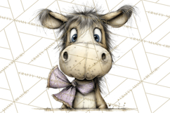 Pastel Easter Animals Watercolor Clipart, Easter PNG Product Image 4