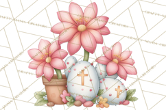 Easter Cactus Clipart, Easter Bunny, Faith, Easter PNG Product Image 4