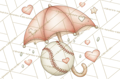 Baseball Mom Clipart PNG, Whimsical Graphics for Sports Moms Product Image 5