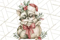 Watercolor Christmas Clipart PNG, Holiday Graphics PNG Product Image 2