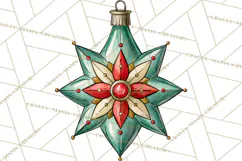 Vintage Christmas Clipart Accessories, Holiday Doodle PNG Product Image 2