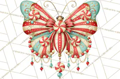 Whimsical Peppermint Garden PNG Christmas Clipart Product Image 4