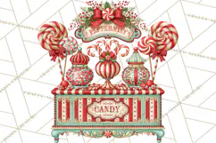 Whimsical Peppermint Bakery PNG Christmas Clipart Product Image 4