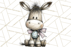 Pastel Easter Animals Watercolor Clipart, Easter PNG Product Image 4