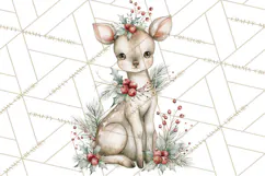 Watercolor Christmas Clipart PNG, Holiday Graphics PNG Product Image 2