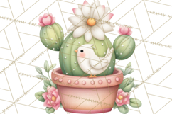 Easter Cactus Clipart, Easter Bunny, Faith, Easter PNG Product Image 5