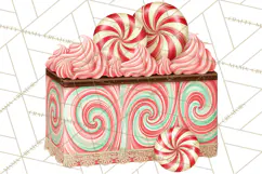 Whimsical Peppermint Bakery PNG Christmas Clipart Product Image 3