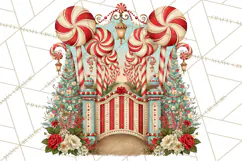 Whimsical Peppermint Garden PNG Christmas Clipart Product Image 4