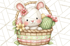 Easter Cactus Clipart, Easter Bunny, Faith, Easter PNG Product Image 3