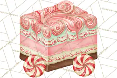 Whimsical Peppermint Bakery PNG Christmas Clipart Product Image 4