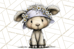 Pastel Easter Animals Watercolor Clipart, Easter PNG Product Image 4