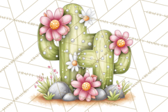 Easter Cactus Clipart, Easter Bunny, Faith, Easter PNG Product Image 4