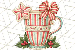 Whimsical Peppermint Bakery PNG Christmas Clipart Product Image 5