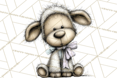 Pastel Easter Animals Watercolor Clipart, Easter PNG Product Image 5