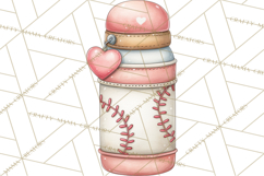Baseball Mom Clipart PNG, Whimsical Graphics for Sports Moms Product Image 5