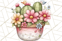 Easter Cactus Clipart, Easter Bunny, Faith, Easter PNG Product Image 5