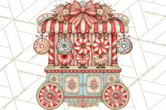 Whimsical Peppermint Bakery PNG Christmas Clipart Product Image 2