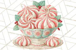 Whimsical Peppermint Bakery PNG Christmas Clipart Product Image 4