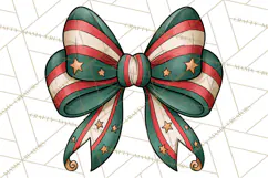 Vintage Christmas Clipart Accessories, Holiday Doodle PNG Product Image 4