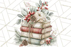 Watercolor Christmas Clipart PNG, Holiday Graphics PNG Product Image 5