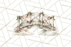 Watercolor Christmas Clipart PNG, Holiday Graphics PNG Product Image 2