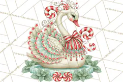 Whimsical Peppermint Garden PNG Christmas Clipart Product Image 2