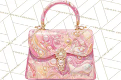 Glam Luxury Handbag PNG Clipart Elegant Designer Bags Product Image 2