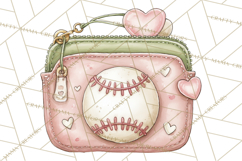 Baseball Mom Clipart PNG, Whimsical Graphics for Sports Moms Product Image 2