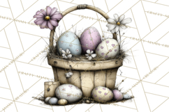 Pastel Easter Animals Watercolor Clipart, Easter PNG Product Image 3