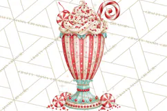 Whimsical Peppermint Bakery PNG Christmas Clipart Product Image 4