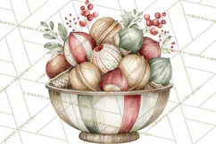Watercolor Christmas Clipart PNG, Holiday Graphics PNG Product Image 4