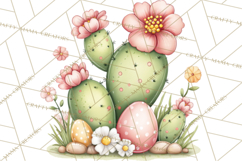 Easter Cactus Clipart, Easter Bunny, Faith, Easter PNG Product Image 4