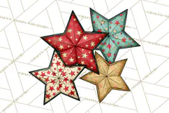 Vintage Christmas Clipart Accessories, Holiday Doodle PNG Product Image 5