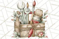Watercolor Christmas Clipart PNG, Holiday Graphics PNG Product Image 2