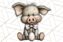 Pastel Easter Animals Watercolor Clipart, Easter PNG Product Image 3