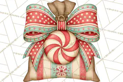 Whimsical Peppermint Bakery PNG Christmas Clipart Product Image 4