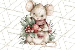 Watercolor Christmas Clipart PNG, Holiday Graphics PNG Product Image 3